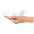 Vibrador LED You2toys Liaison - Silicone e Vidro (Transparente-Branco)