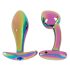 ANOS Metal Rainbow - Conjunto de plugs anais metálicos (2 peças)