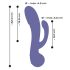 AWAQ.U 4 - Vibrador com braço anal e recarregável (roxo)