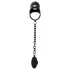 Black Velvets - jaula peniana de silicone com plug anal (preto)