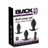 Black Velvets - kit vibrador anal recarregável - 3 peças - preto