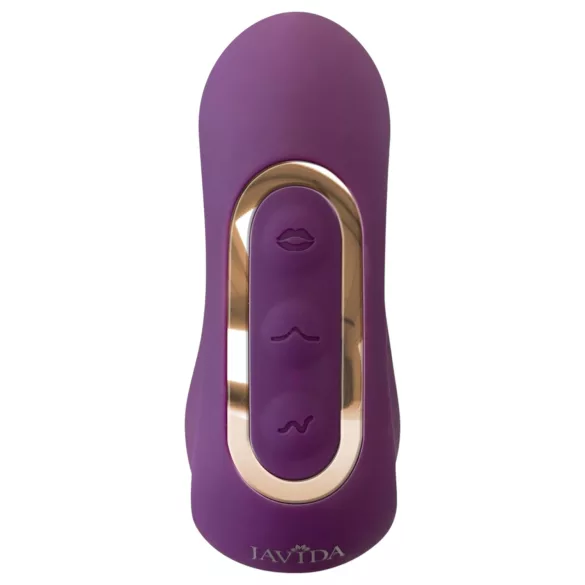 Javida - vibrador estimulador de clitóris 4 em 1 - silicone roxo