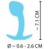 Mini Plug Anos Cute Azul - Silicone (2,6 cm)