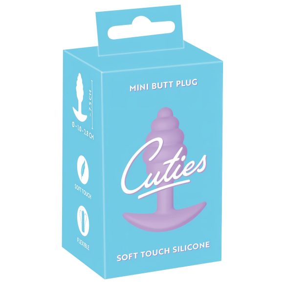 Pequeno Prazer: Plug Anal em Silicone Roxo (2,8cm)