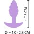 Pequeno Prazer: Plug Anal em Silicone Roxo (2,8cm)