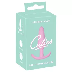 Cuties - plug anal pequeno - silicone - rosa 2,1cm