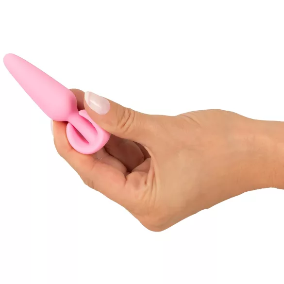 Cuties - plug anal pequeno - silicone - rosa 2,1cm