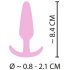 Plug Anal Mini Cuties - Silicone Rosa