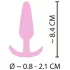 Cuties - plug anal pequeno - silicone - rosa 2,1cm