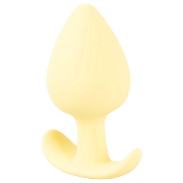 Cuties - plug anal pequeno - silicone - amarelo 3,1cm