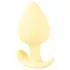 Cuties - plug anal pequeno - silicone - amarelo 3,1cm