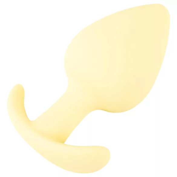 Cuties - plug anal pequeno - silicone - amarelo 3,1cm
