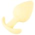 Plugue Anal Mini Cuties - Silicone Amarelo (3,1cm)