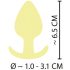 Plugue Anal Mini Cuties - Silicone Amarelo (3,1cm)