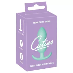 Cuties - plug anal pequeno - silicone - verde menta 2,3cm