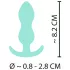 Cuties - plug anal pequeno - silicone - verde menta 2,3cm