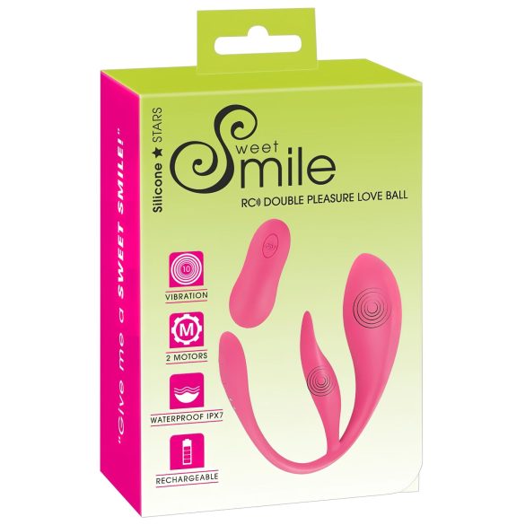 SMILE - Ovo Vibratório Sem Fio com Rádio (Rosa)