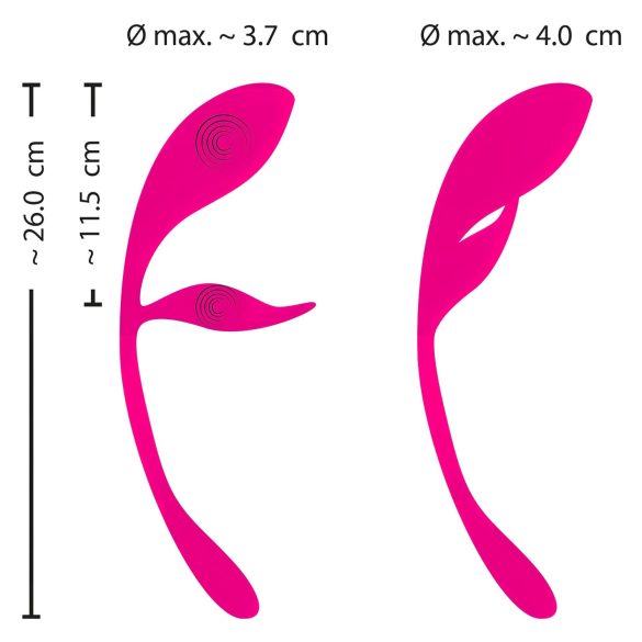 SMILE - Ovo vibratório sem fio recarregável (rosa)