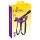 SMILE - Cinta com duplo dildo (roxo-preto)