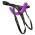 SMILE - Cinta com duplo dildo (roxo-preto)