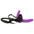 SMILE - Cinta com duplo dildo (roxo-preto)