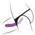 SMILE - Cinta com duplo dildo (roxo-preto)