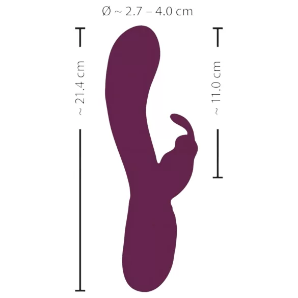 Smile - vibrador rabbit 3 motores recarregável com estimulador clitóris - lilás