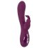 SMILE - Vibrador roxo com 3 motores, recarregável e com estimulador clitoriano