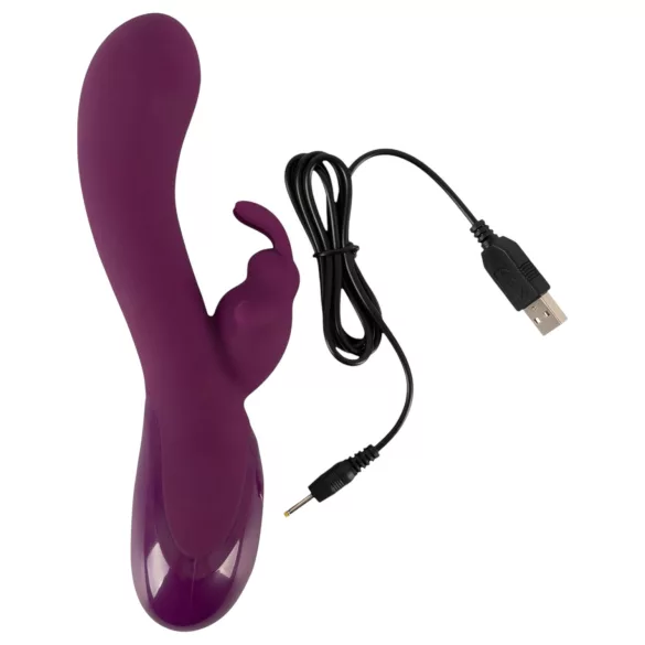 Smile - vibrador rabbit 3 motores recarregável com estimulador clitóris - lilás