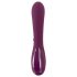 SMILE - Vibrador roxo com 3 motores, recarregável e com estimulador clitoriano