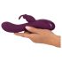 SMILE - Vibrador roxo com 3 motores, recarregável e com estimulador clitoriano