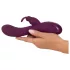 Smile - vibrador rabbit 3 motores recarregável com estimulador clitóris - lilás