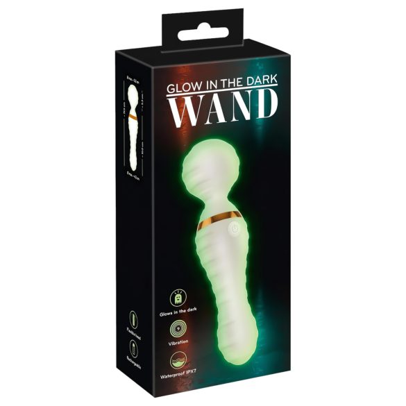 You2Toys Brilha no Escuro - Vibrador Massageador (Branco)