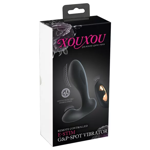 XOUXOU - vibrador wearable ponto G e próstata - eletroestimulação - preto