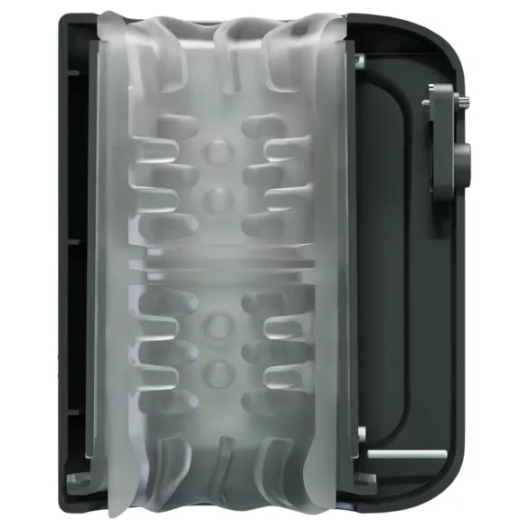 Rebel - masturbador masculino rotativo à prova d’água - preto