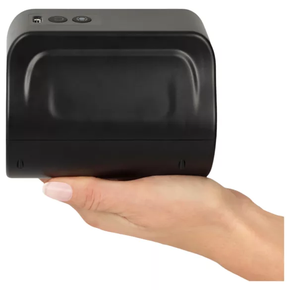 Rebel - masturbador masculino rotativo à prova d’água - preto