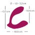 You2Toys Rosenrot - Vibrador recarregável de controle remoto (vermelho)