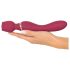 You2Toys Rosenrot – Vibrador de Massagem em Forma de Rosa (vermelho)