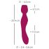 You2Toys Rosenrot – Vibrador de Massagem em Forma de Rosa (vermelho)