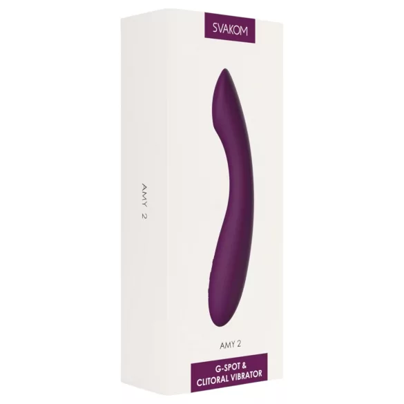 Svakom Amy 2 - vibrador ponto G recarregável e à prova d’água (roxo)