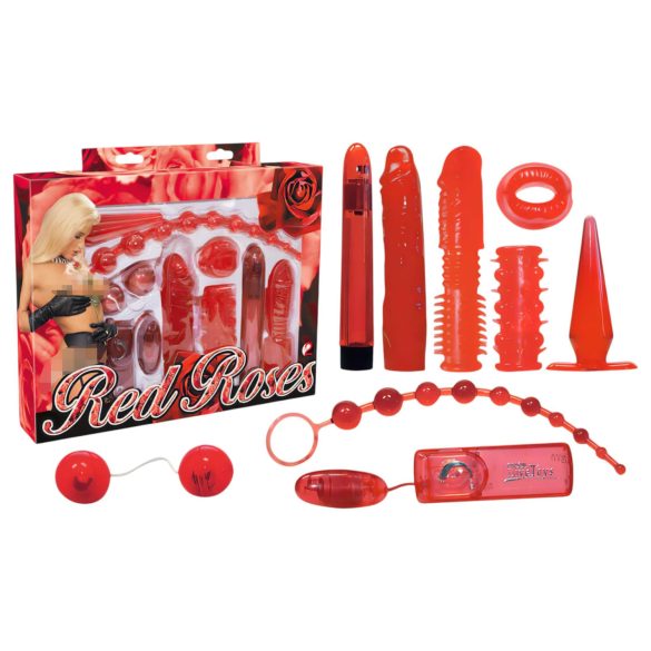 You2Toys - Rosas Vermelhas - Conjunto de Vibradores (9 Peças)
