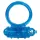 You2Toys - anel peniano vibratório silicone azul