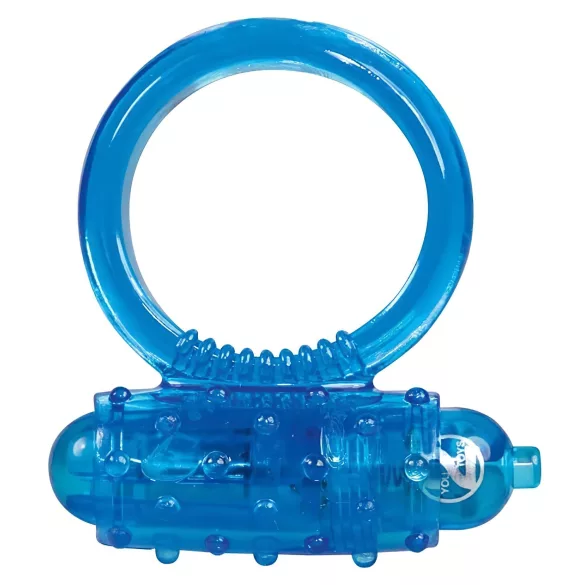 You2Toys - anel peniano vibratório silicone azul