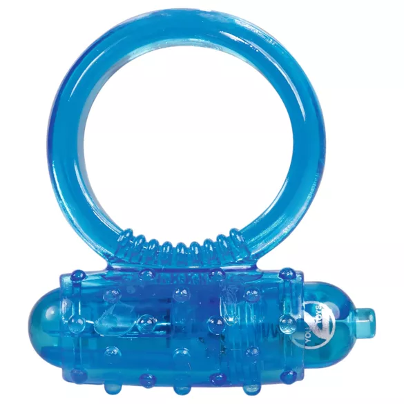 You2Toys - anel peniano vibratório silicone azul