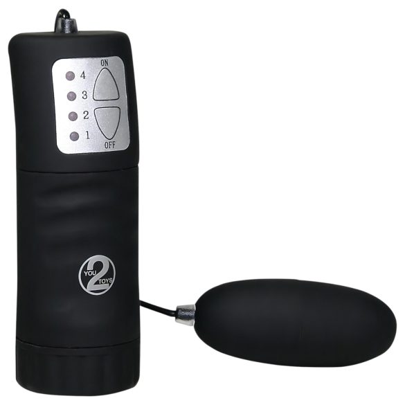 You2Toys - Ovo Vibratório Preto Velvet - Toque Aveludado