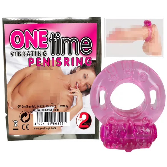 You2Toys - Anel peniano vibrante único (rosa)