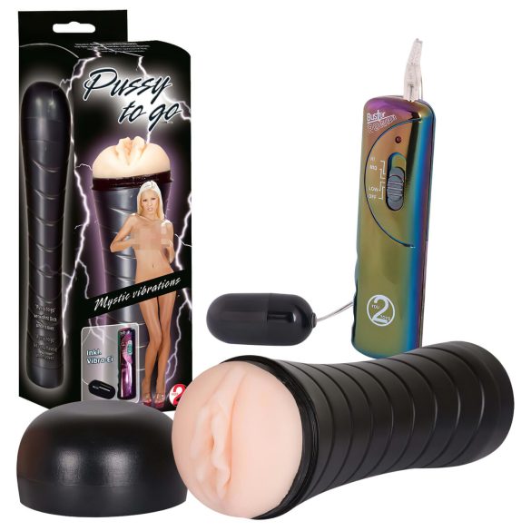 You2Toys Pussy to Go - vibrador discreto e macio em forma de vagina