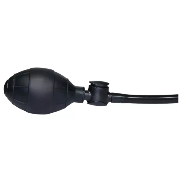 You2Toys True Black - plug anal inflável com vibração - silicone preto