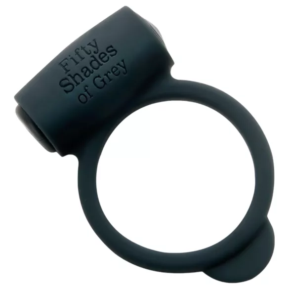 Fifty Shades of Grey - anel peniano vibratório - silicone preto