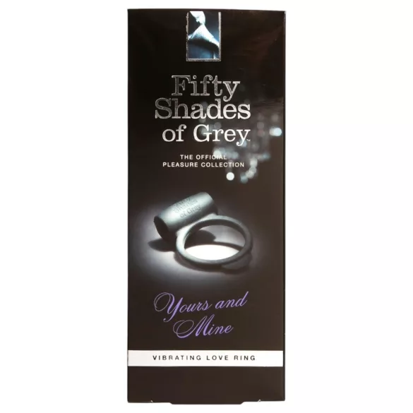 Fifty Shades of Grey - anel peniano vibratório - silicone preto